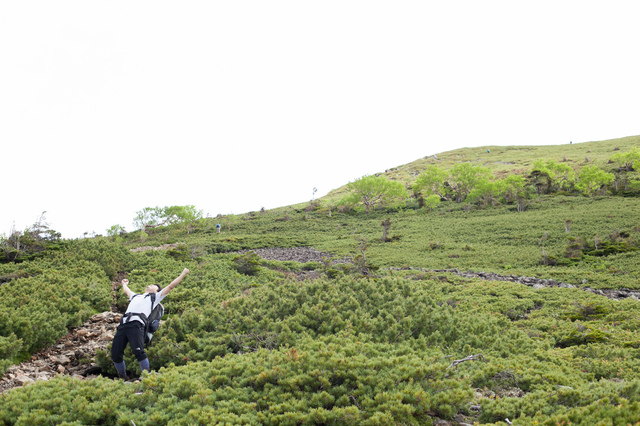 まだ甲斐駒ヶ岳は見えない