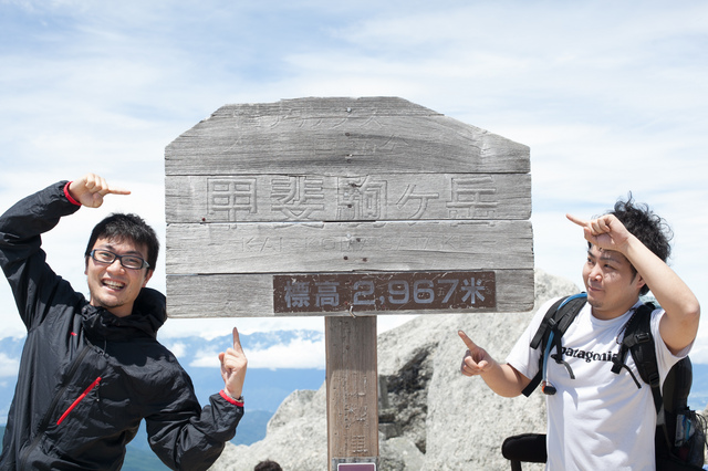 甲斐駒ヶ岳山頂